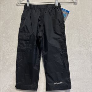 Columbia Leremy Lake Wind Rain Pants Black Waterproof Hiking Youth 4T Unisex NWT